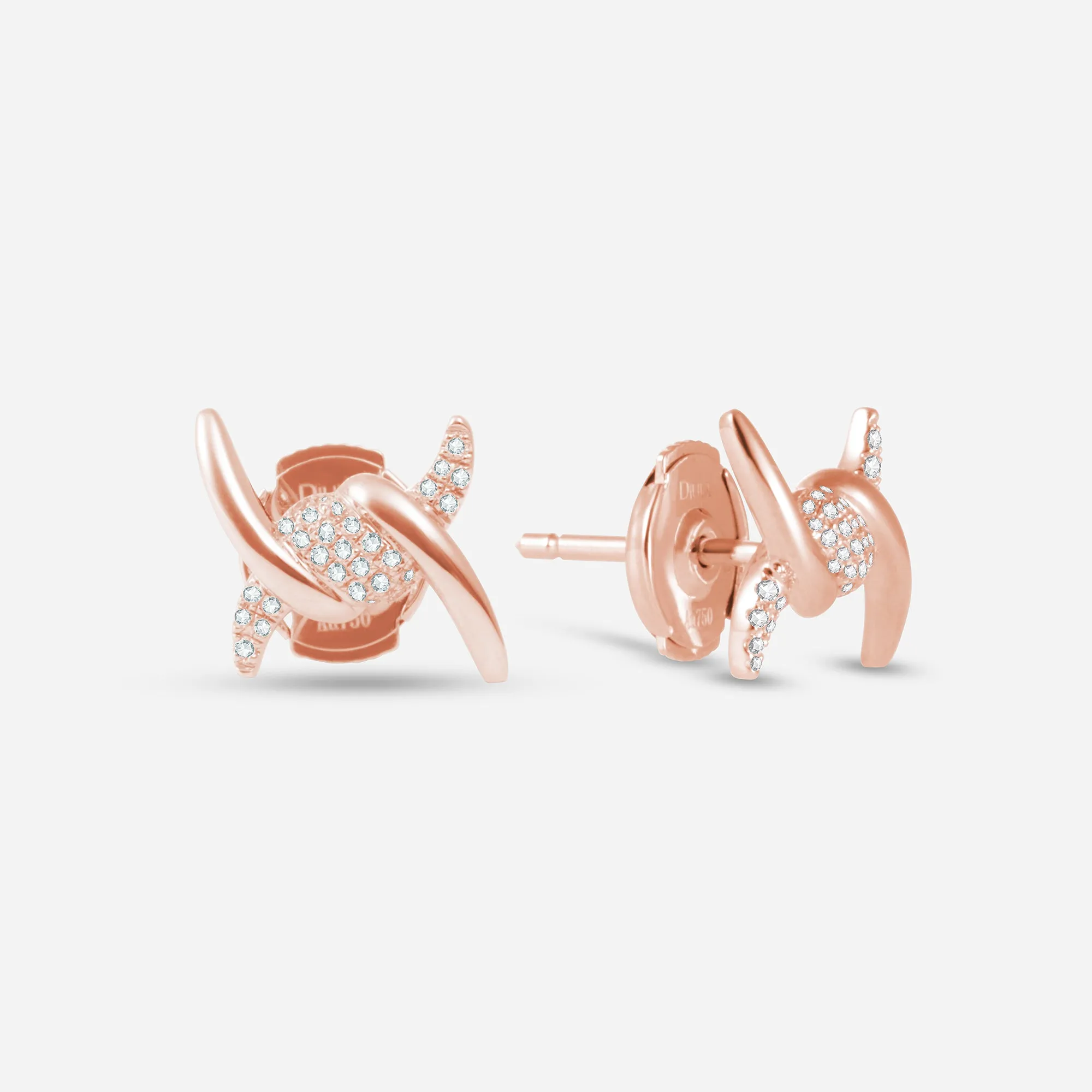 Barbelé Half Paved Earring Studs sold by Djula product image thumbnail 5