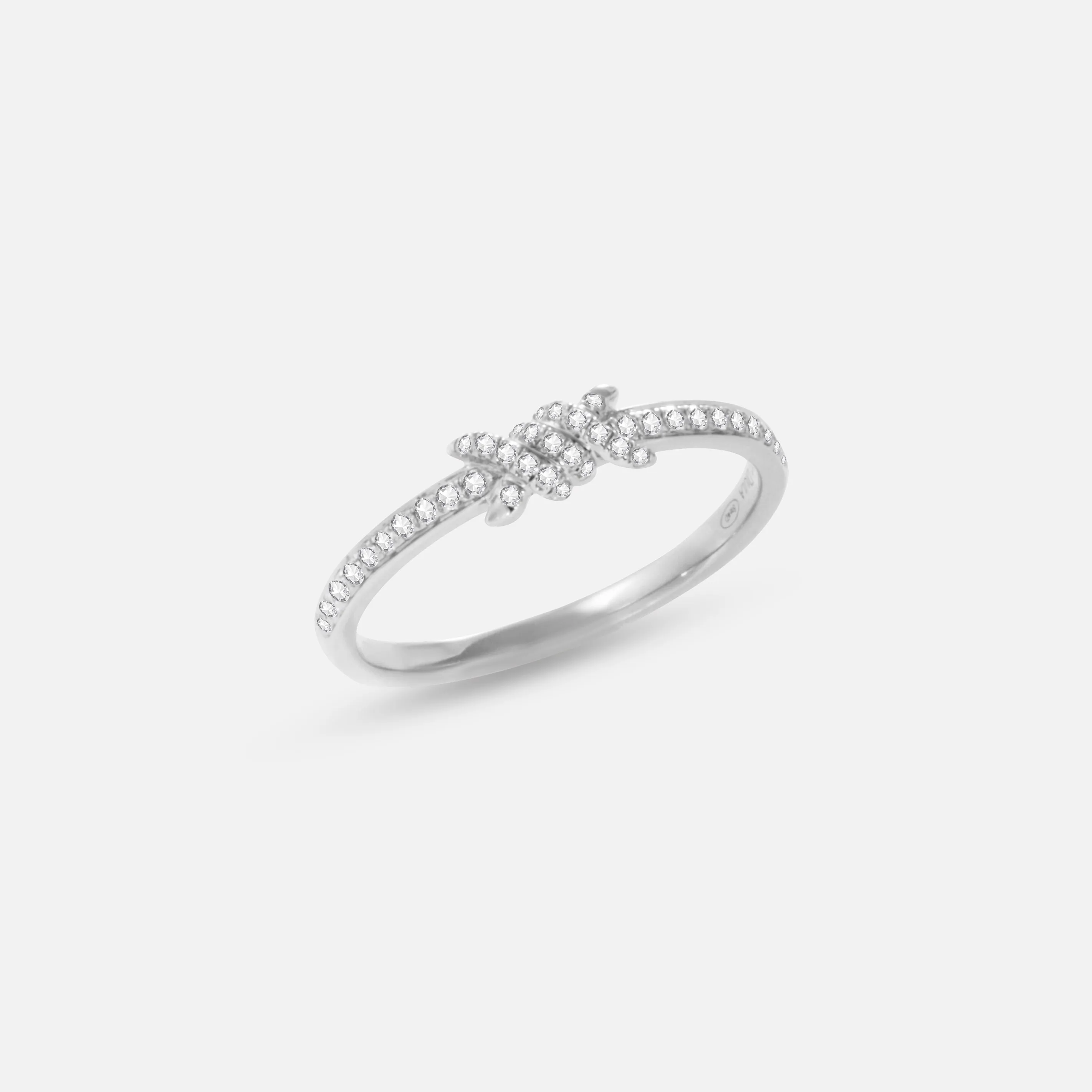 Barbelé Fine Paved Ring sold by Djula product image thumbnail 2