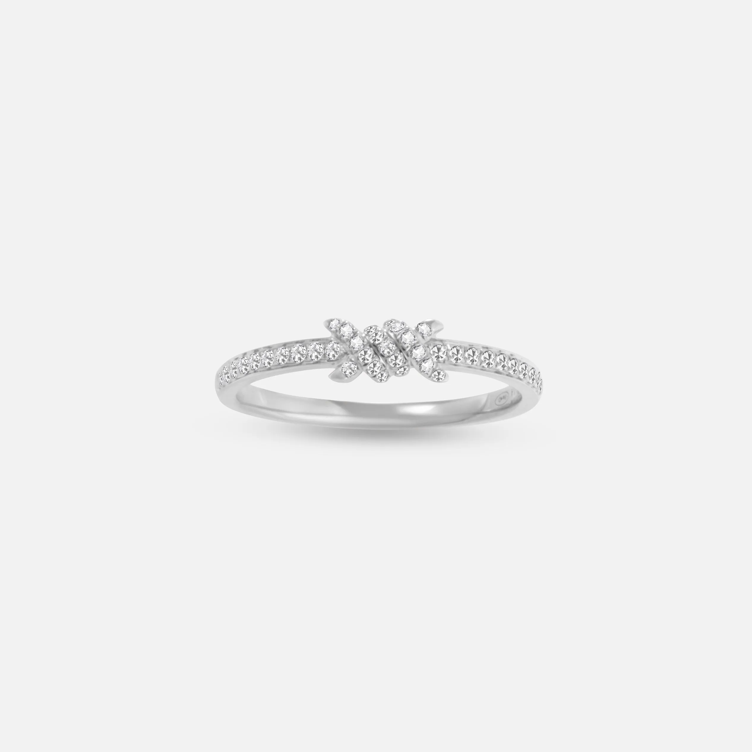 Barbelé Fine Paved Ring sold by Djula