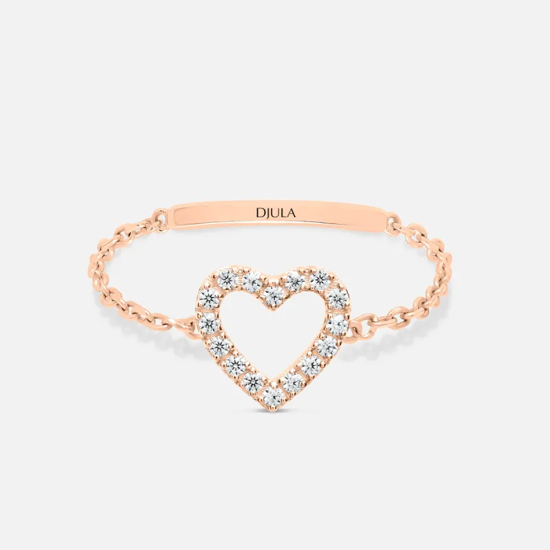 Magic Touch Heart Ring Large Model sold by Djula