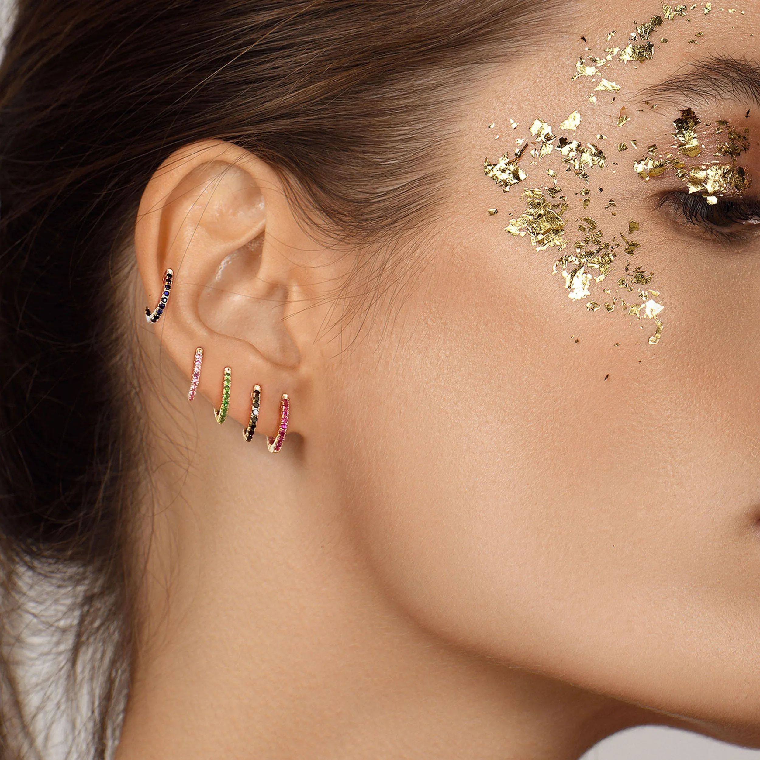 Graphique Pink Sapphire Single Hoop sold by Djula product image thumbnail 2