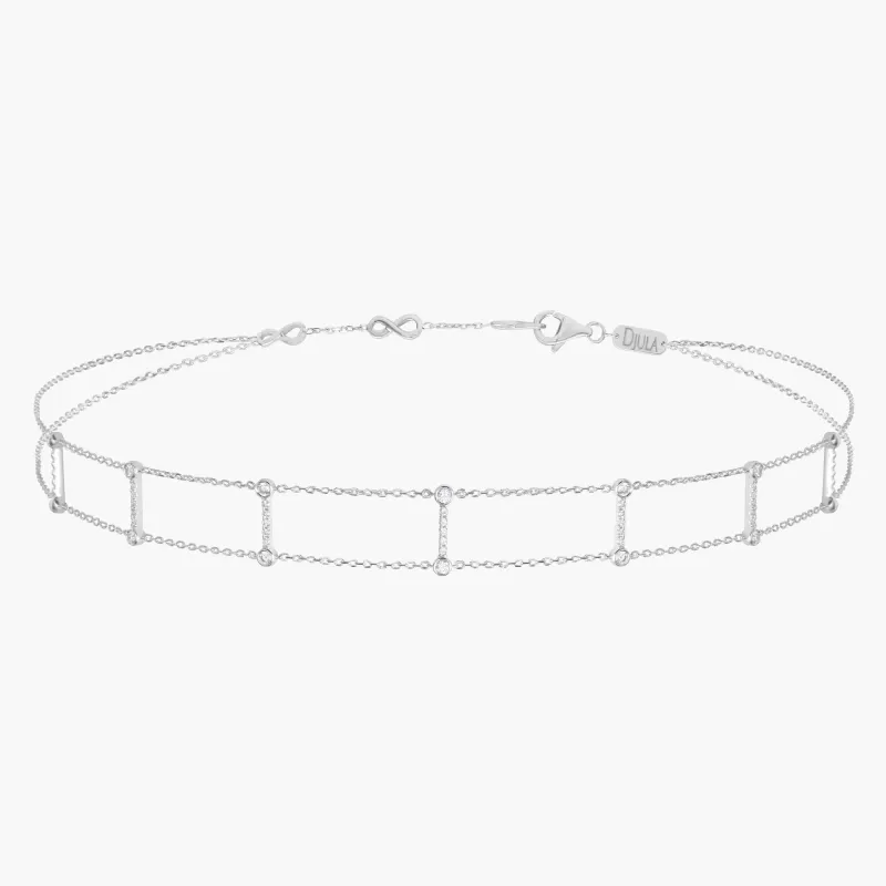 Double line bar choker made by Djula