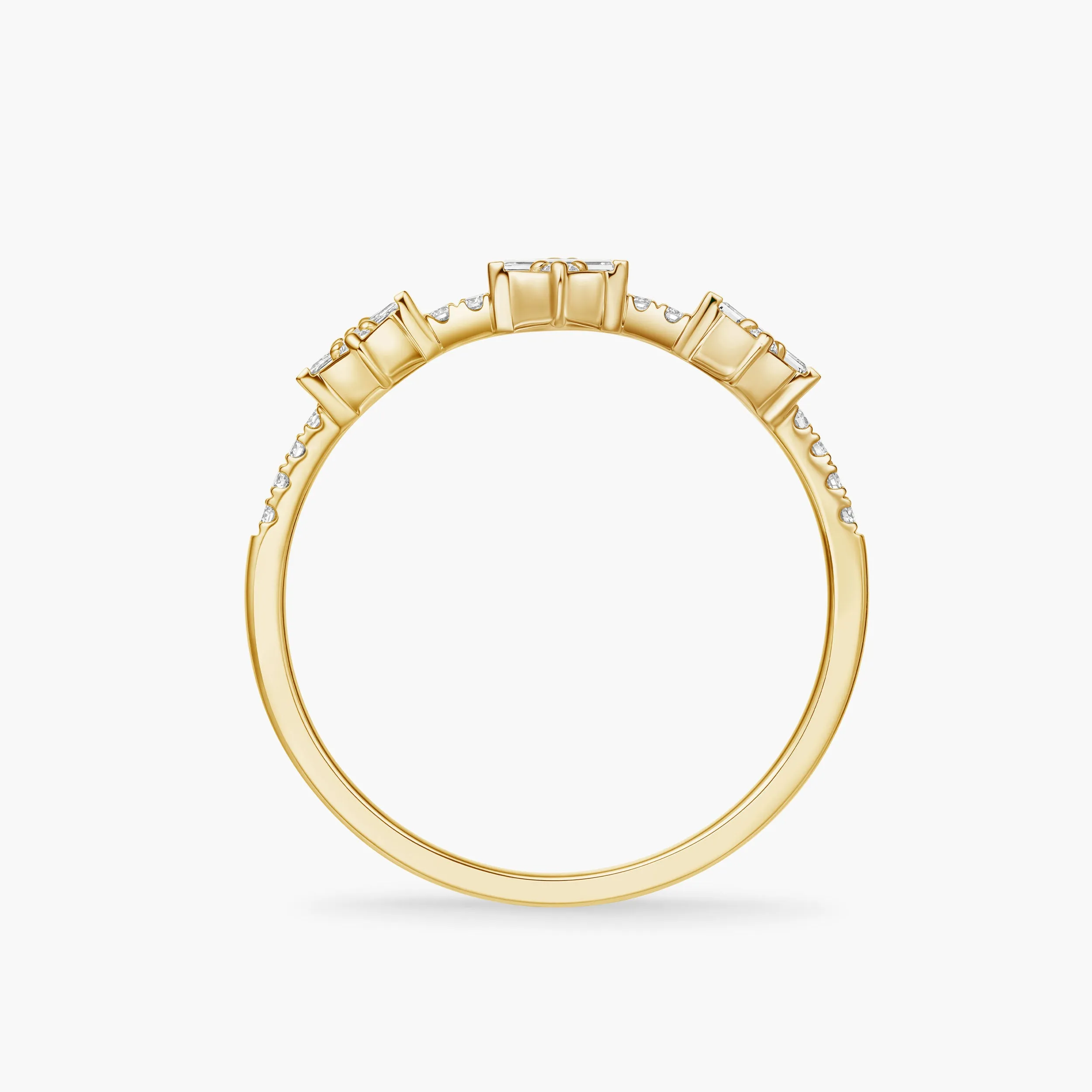 Endless 3 baguettes Ring sold by Djula product image thumbnail 4
