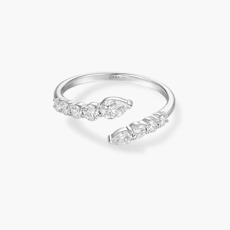 Marquise Toi & Moi Ring made by Djula