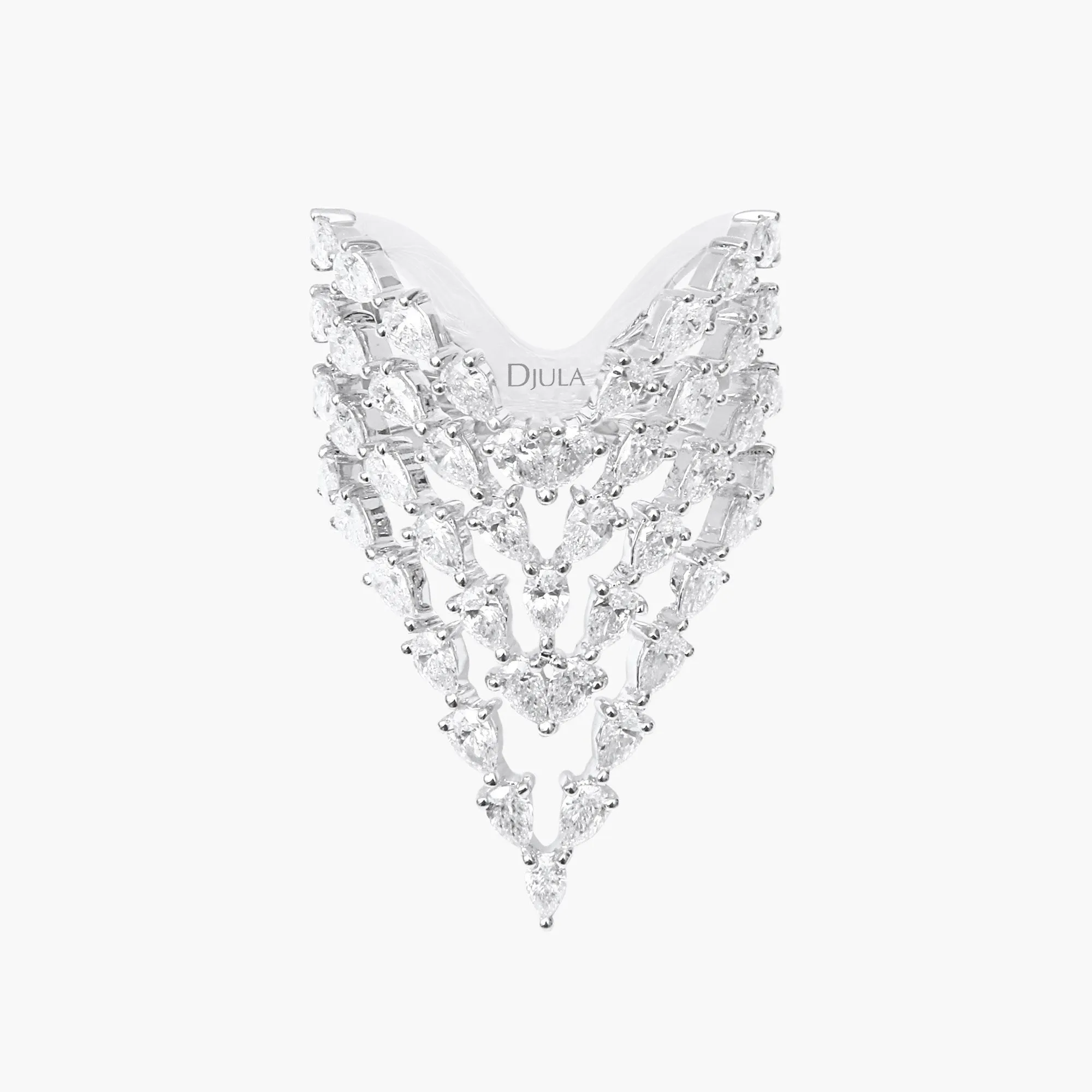 Multi V Marquise Ring sold by Djula