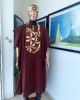 A Cinnamon Brown, Sunset In The East Embroidery Detailing Agbada sold by Dejiandkola
