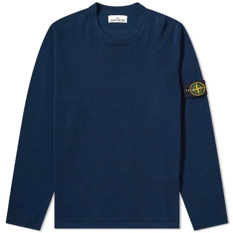Stone Island Lightweight Wool Jumper Blue sold by Klay UK