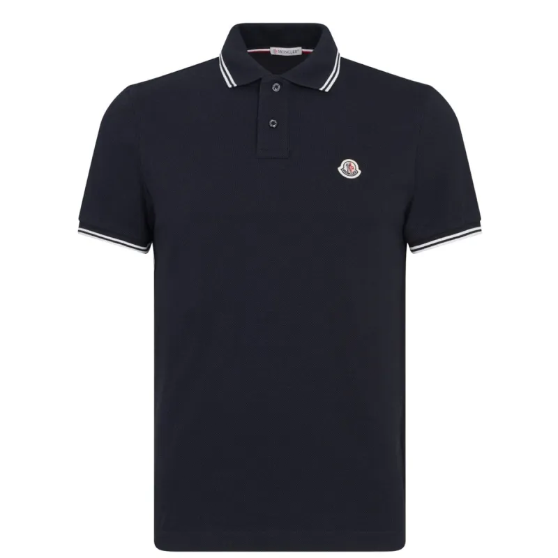 Moncler Classic Logo Polo Navy sold by Klay UK