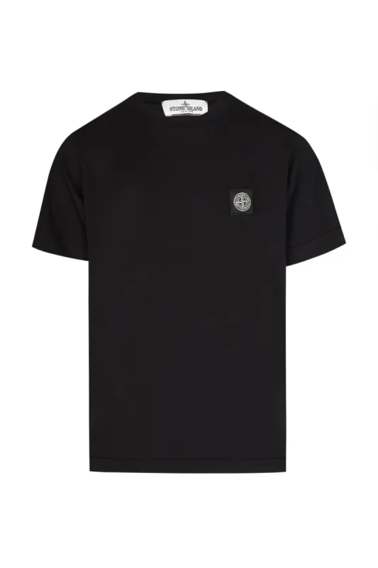 Stone Island Boys Patch T Shirt Black sold by Klay UK