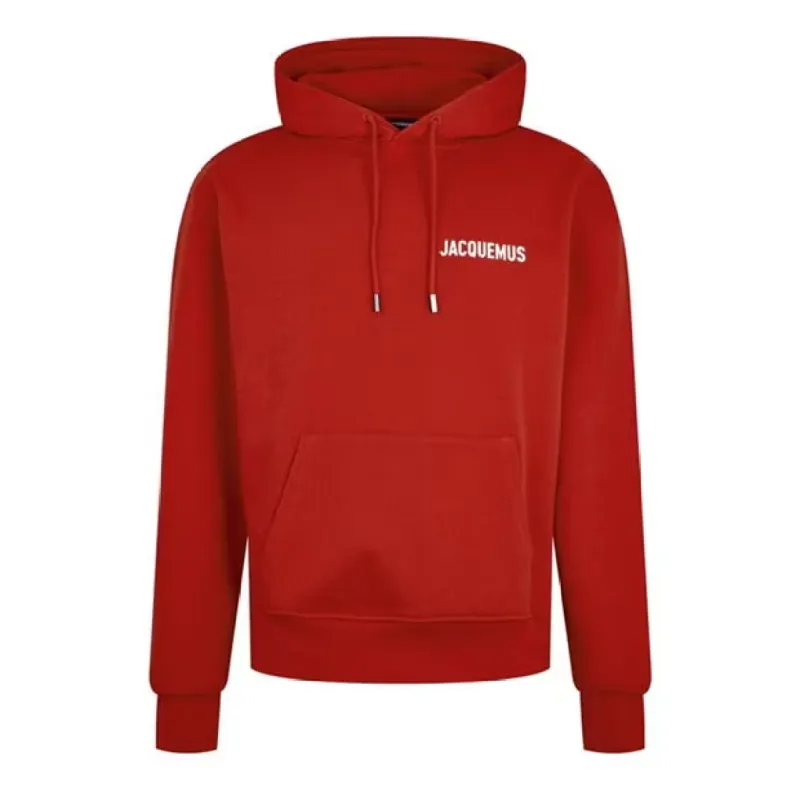 Jacquemus Logo Play Hoodie Red sold by Klay UK