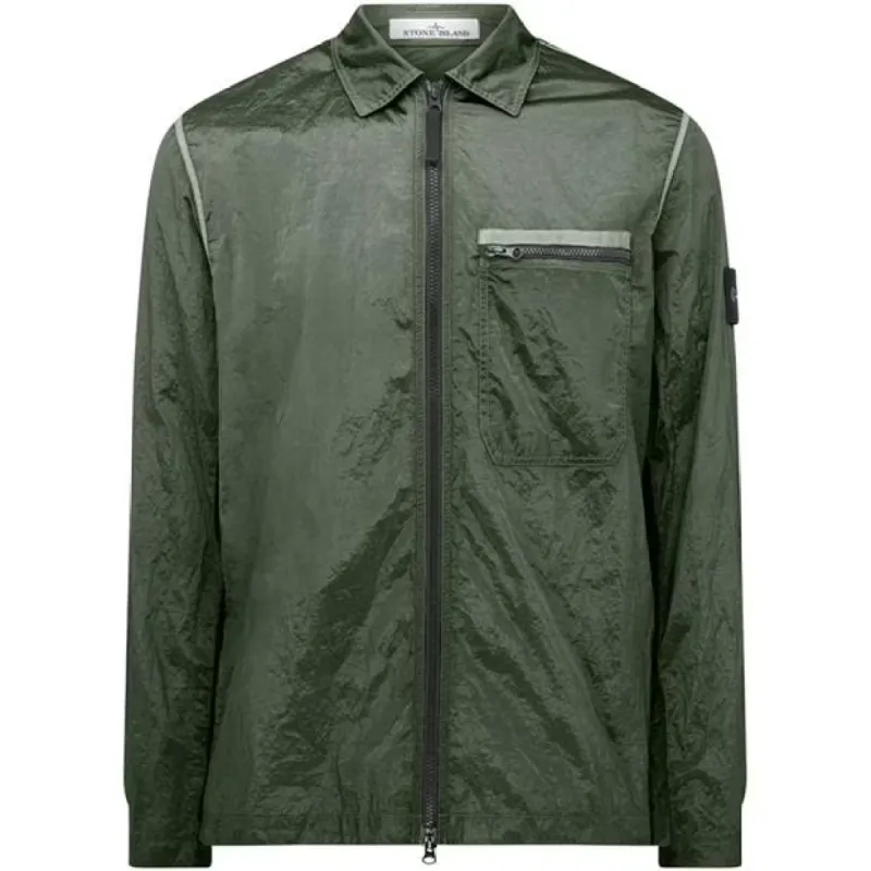 Stone Island Nylon Metal Overshirt Olive made by Stone Island