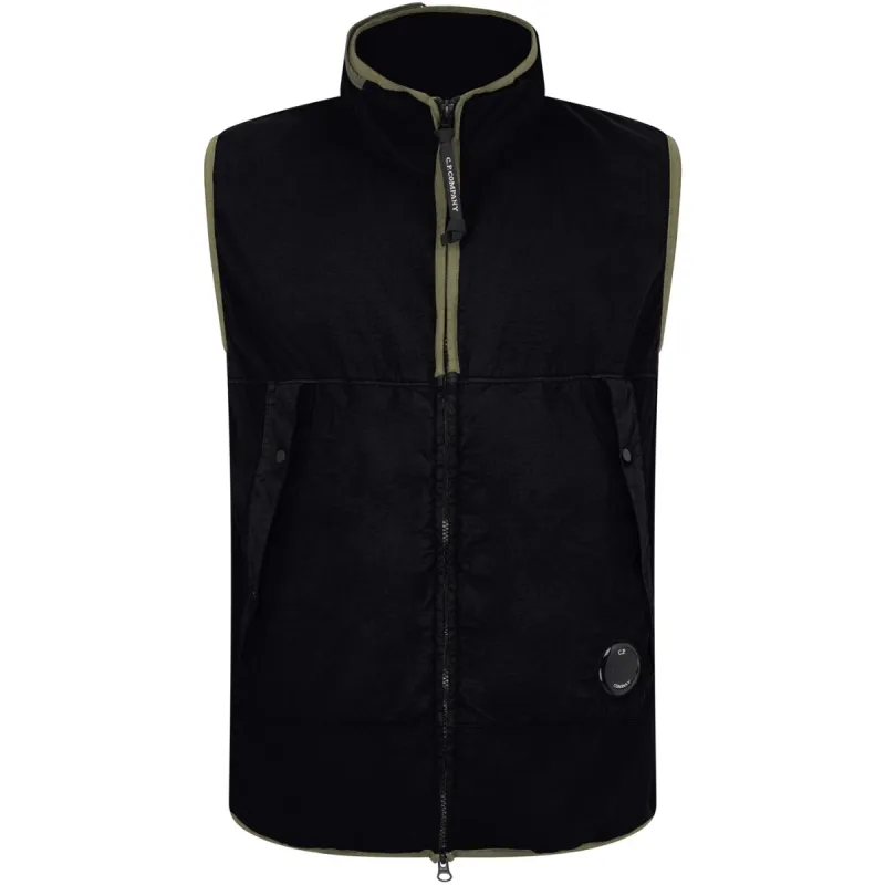 Cp Company Down Lens Gilet Black sold by Klay UK