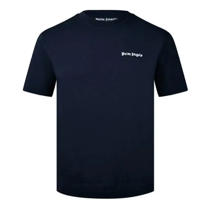 Palm Angels Logo T Shirt Navy sold by Klay UK