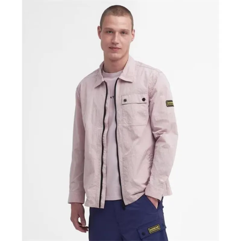 Barbour Logo Overshirt Pink sold by Klay UK