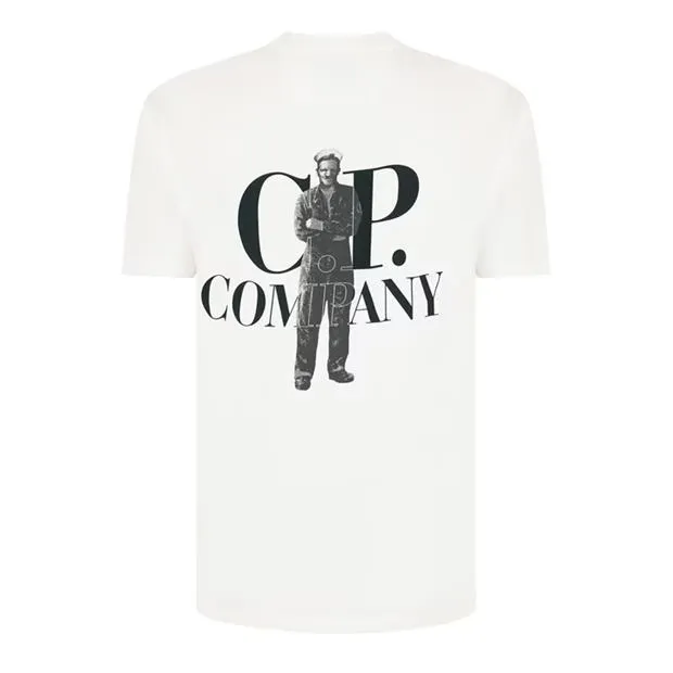 CP Company Print Logo T Shirt White sold by Klay UK product image thumbnail 2