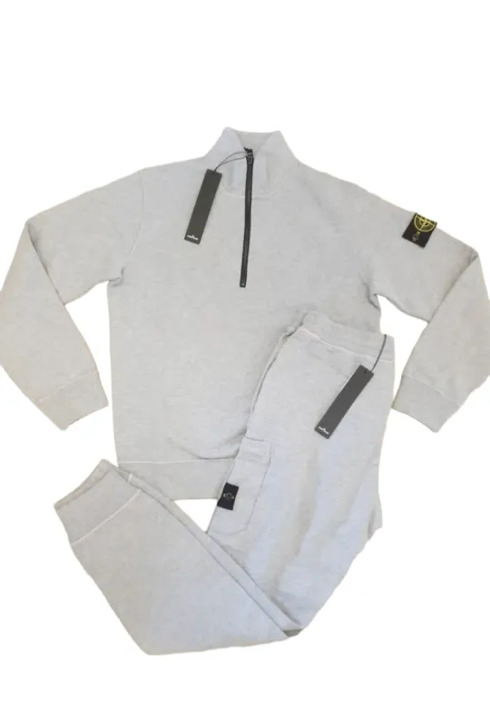 Stone Island Half Zip Full Tracksuit Grey sold by Klay UK