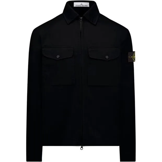Stone Island Stretch Overshirt Black sold by Klay UK