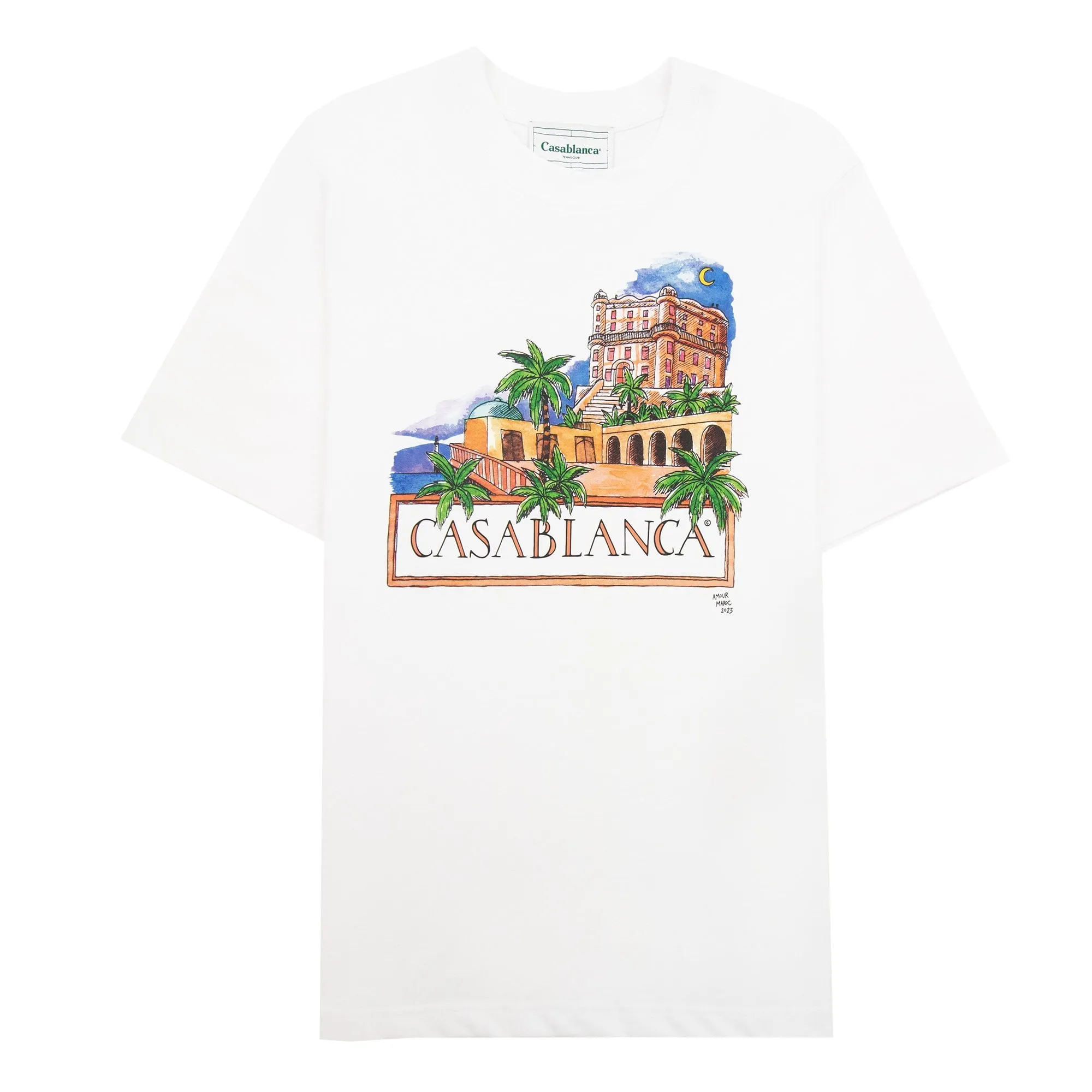 Casablanca Amour Maroc T Shirt White sold by Klay UK