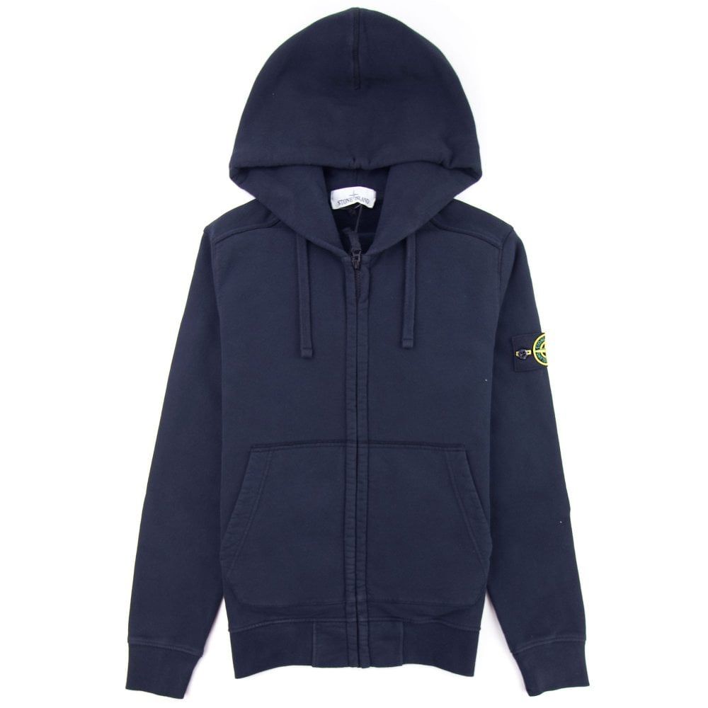 Stone Island Zip Hoodie Navy sold by Klay UK