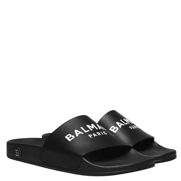 Balmain Logo Sliders Black sold by Klay UK product image thumbnail 2