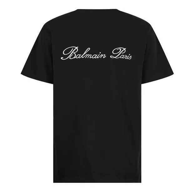 Balmain Signature T-Shirt Black sold by Klay UK product image thumbnail 2