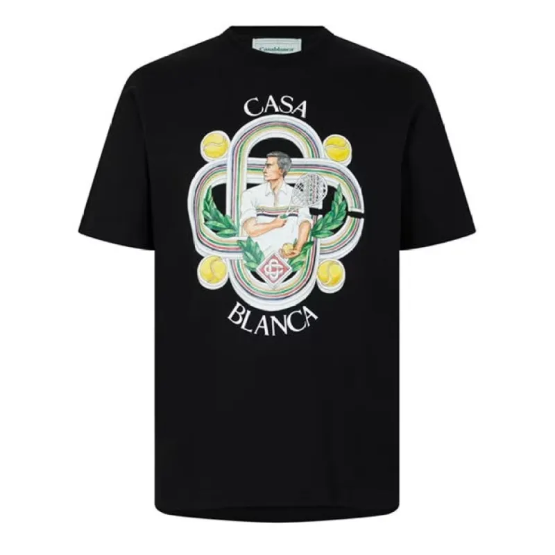 [CASABLANCA]グラフィック ラルシュ テニスクラブ Tシャツ Casablanca - アフロ キュービズム テニス クラブ Tシャツ | HBX