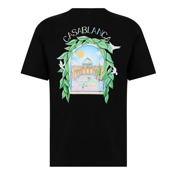 Casablanca Larche Tennis T Shirt Black sold by Klay UK product image thumbnail 2