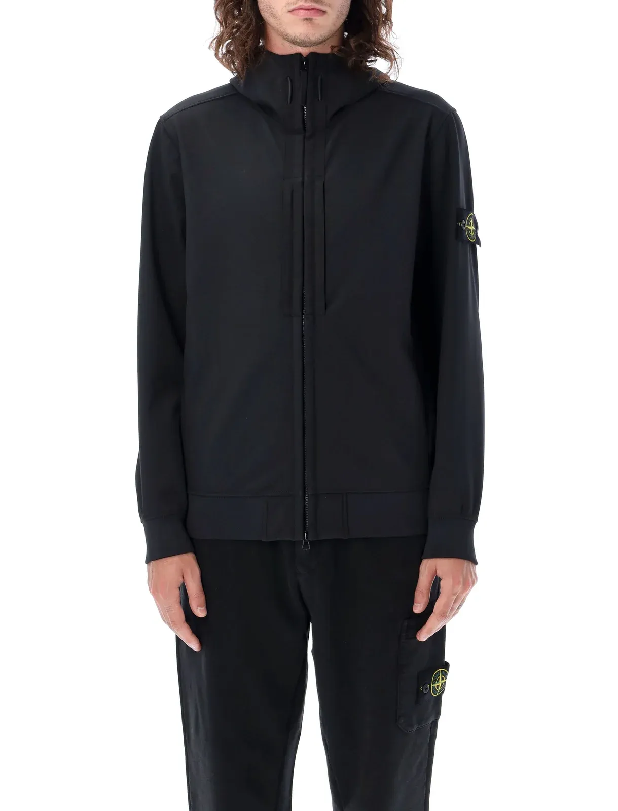 Stone Island Hooded Soft Shell Jacket Black sold by Klay UK product image thumbnail 3
