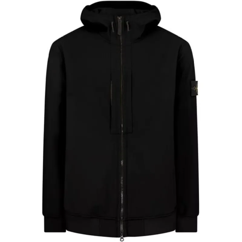 Stone Island Hooded Soft Shell Jacket Black sold by Klay UK