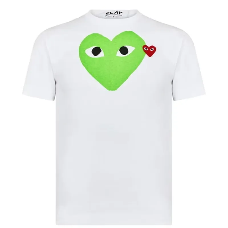 Comme Des Garçons Play Logo T Shirt Green sold by Klay UK