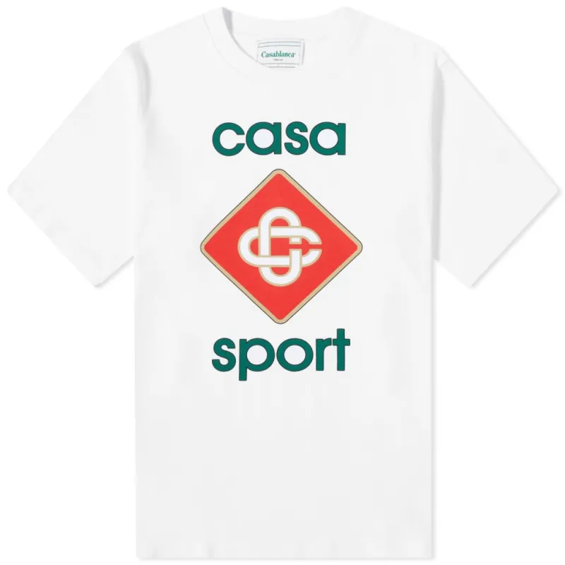 Casablanca Casa Sport T Shirt White sold by Klay UK