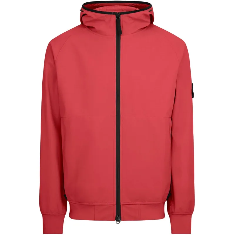 Stone Island Soft Shell Jacket Off Red made by Stone Island
