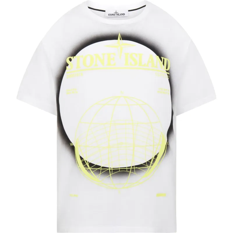 Stone Island Solar Eclipse T Shirt White sold by Klay UK