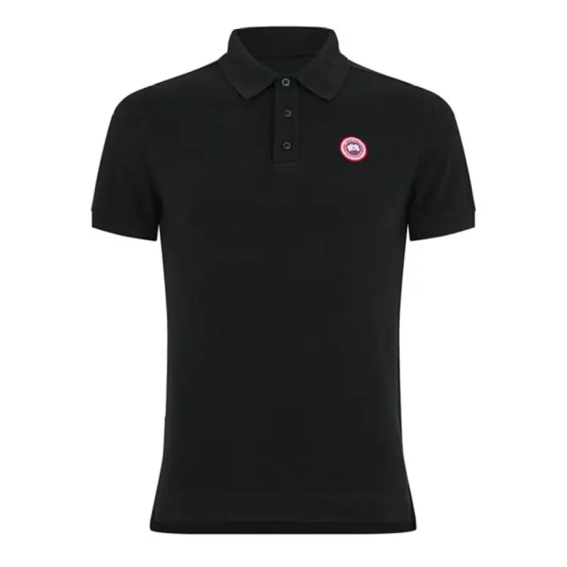 Canada Goose Logo Polo Black sold by Klay UK