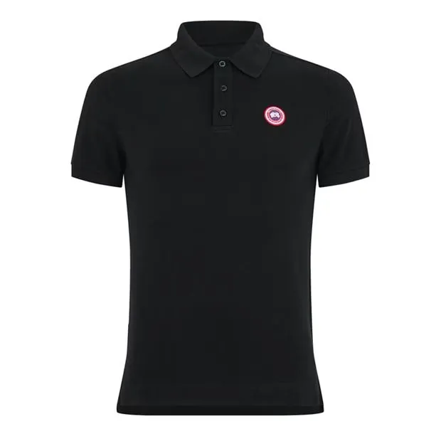 Canada Goose Logo Polo Black sold by Klay UK