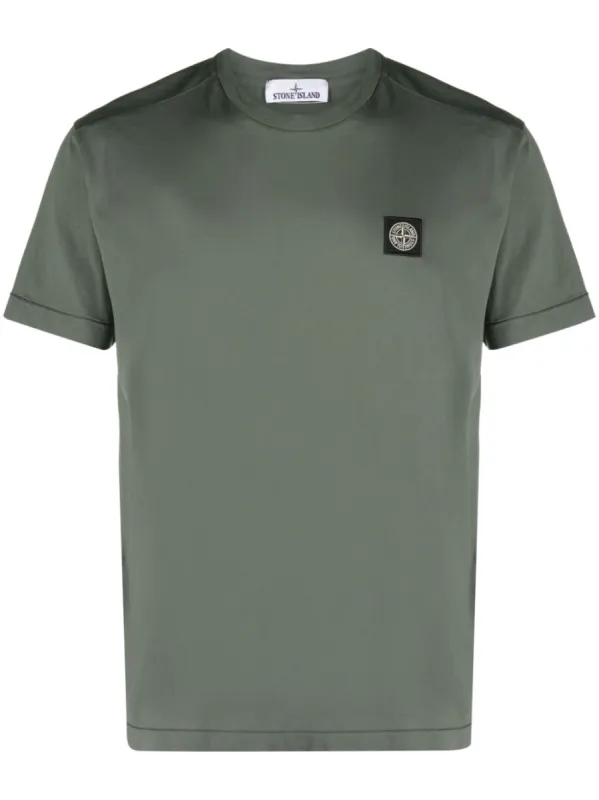 Stone Island Patch T Shirt Muschio Green sold by Klay UK