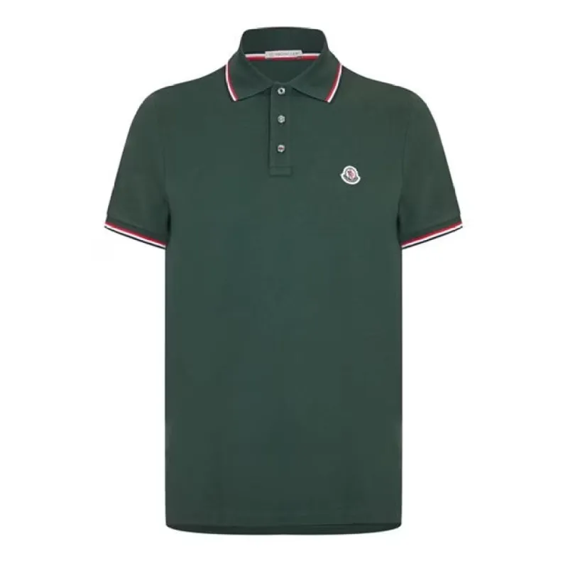 Moncler Classic Logo Polo Green sold by Klay UK