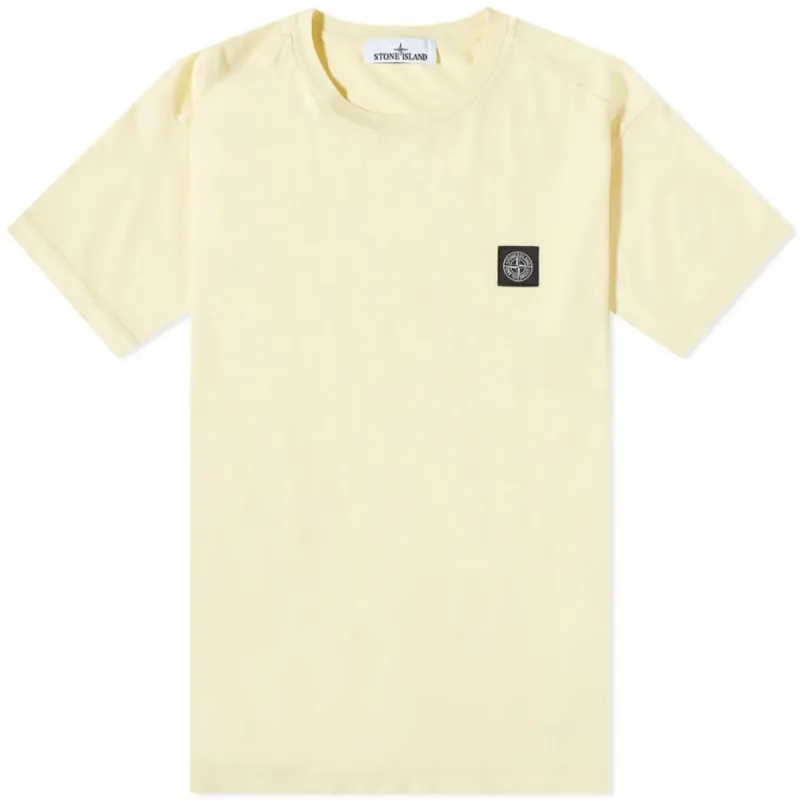 Stone Island Patch T Shirt Butter sold by Klay UK