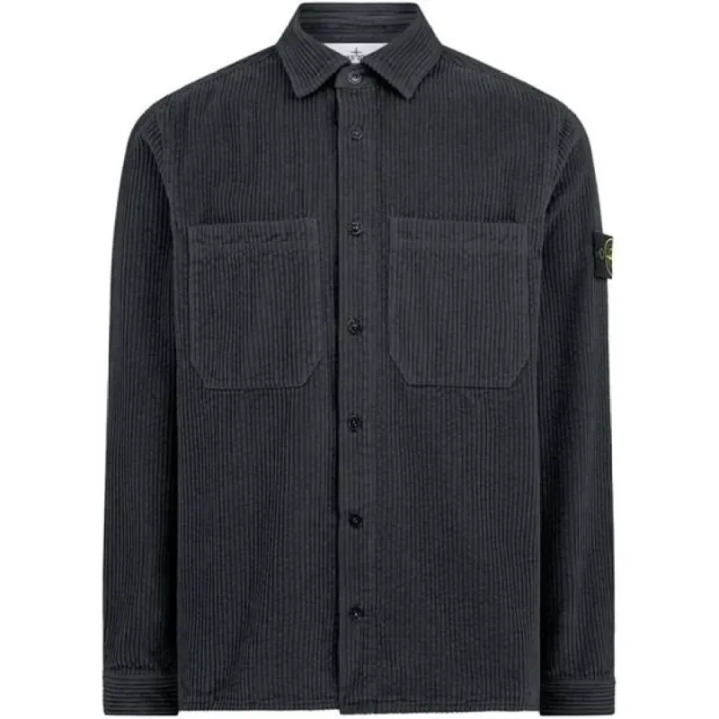 Stone Island Cord Overshirt Piombo sold by Klay UK