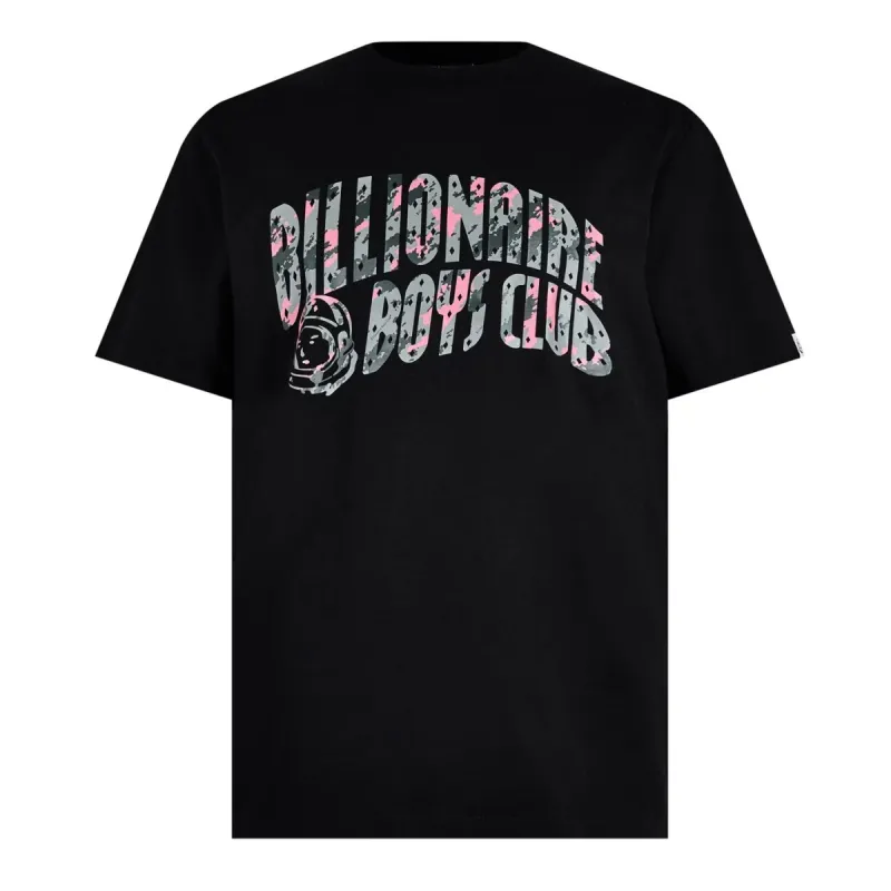 Billionaire Boys Club Camo Arch T Shirt Black/Pink sold by Klay UK