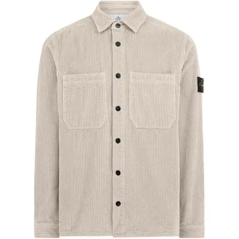 Stone Island Cord Overshirt Beige sold by Klay UK