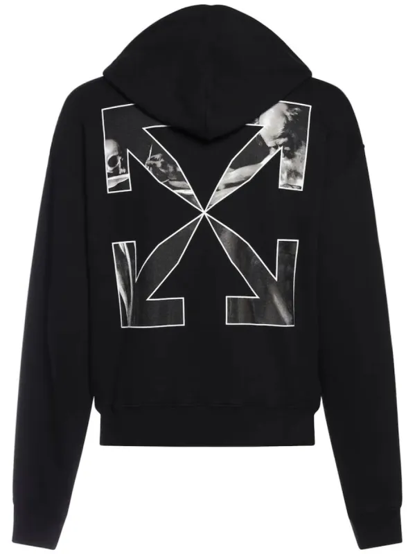 OFF WHITE Arrow Caravaggio Hoodie Black sold by Klay UK