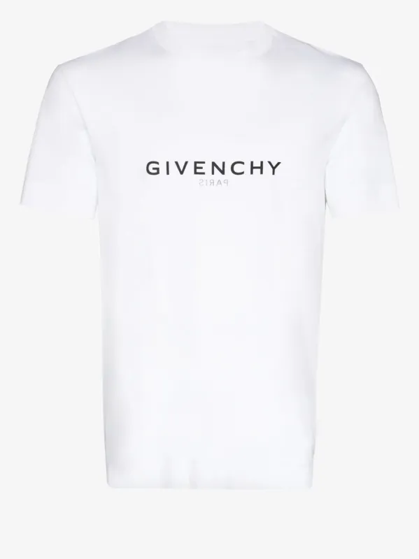 Givenchy Reverse Logo Print T-Shirt White sold by Klay UK