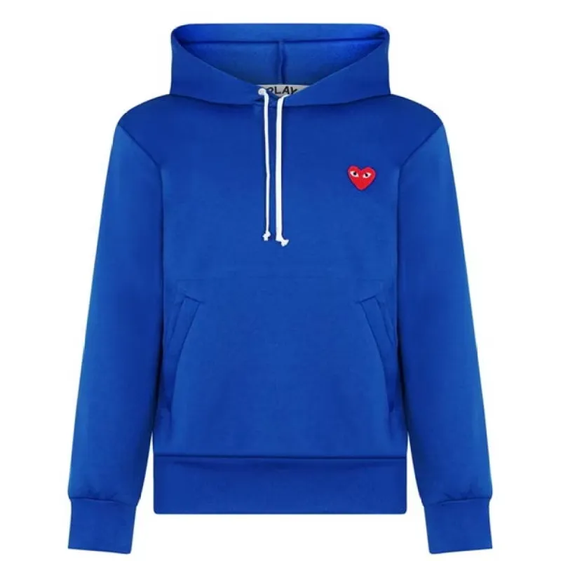 Comme Des Garçons Play Hoodie Royal Blue made by Comme des Garcons
