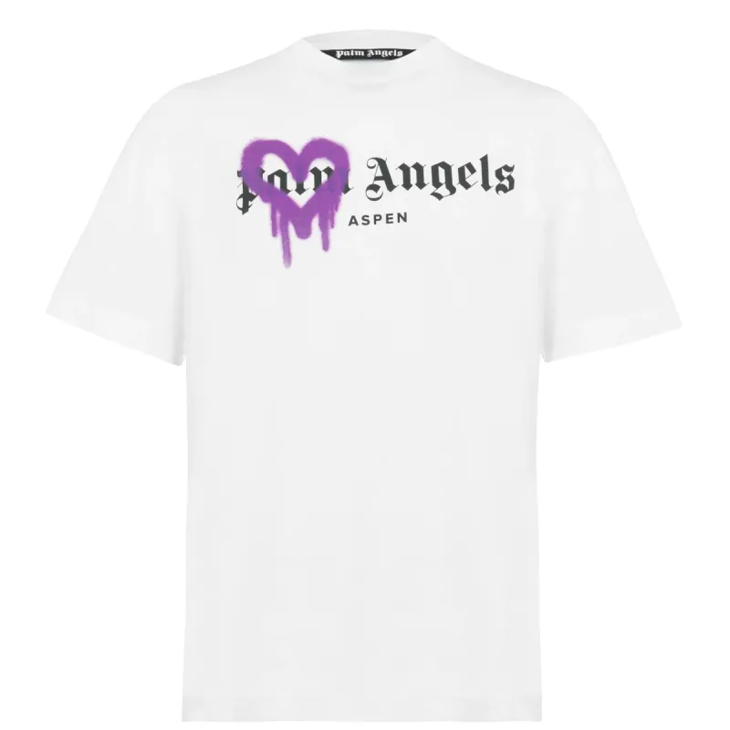 Palm Angels Aspen Love Spray T Shirt sold by Klay UK