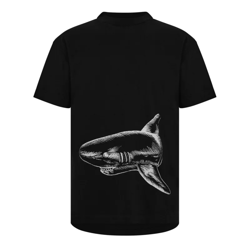 Palm Angels Outline Shark T Shirt Black sold by Klay UK