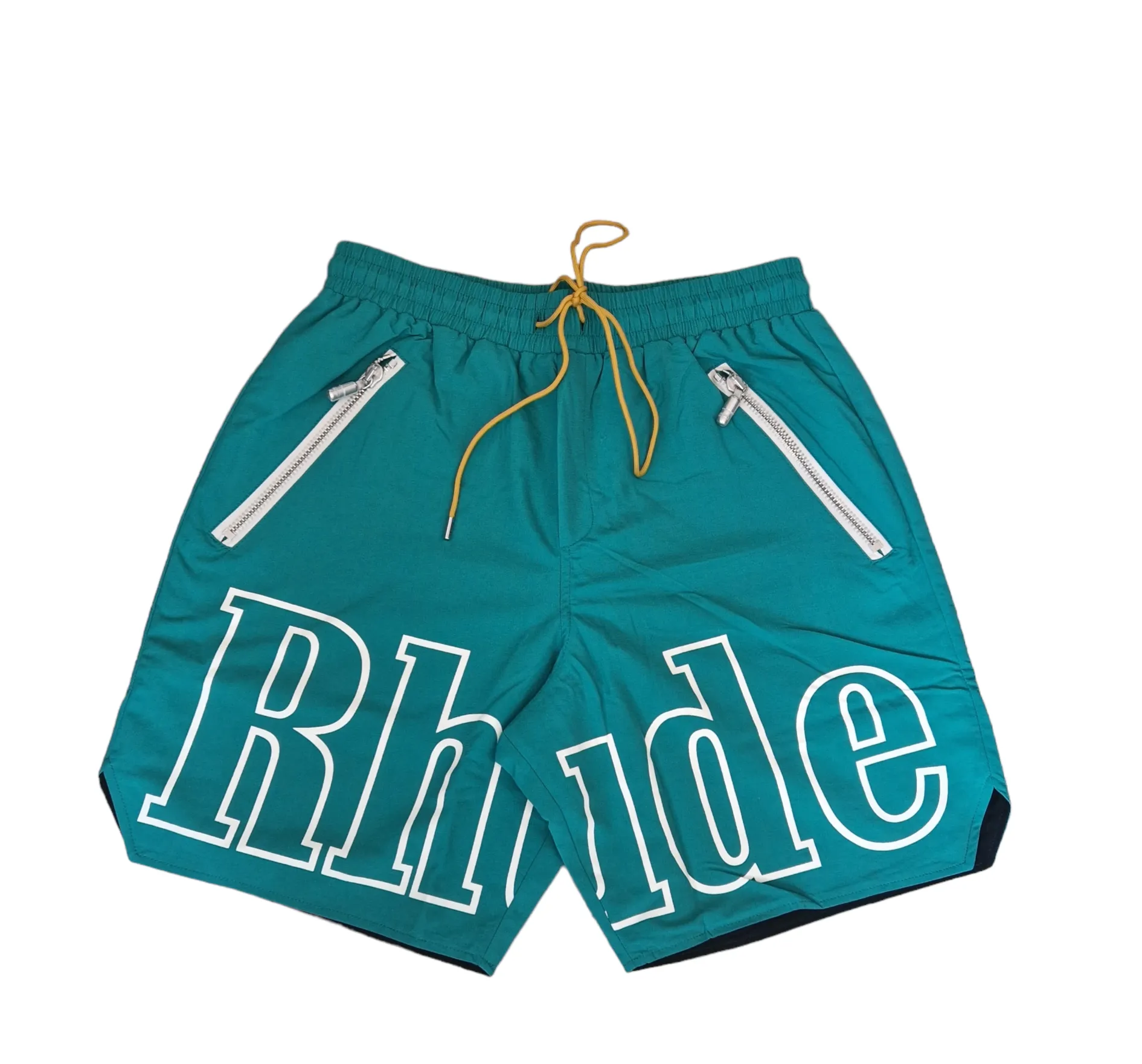Rhude Logo Shorts Green sold by Klay UK