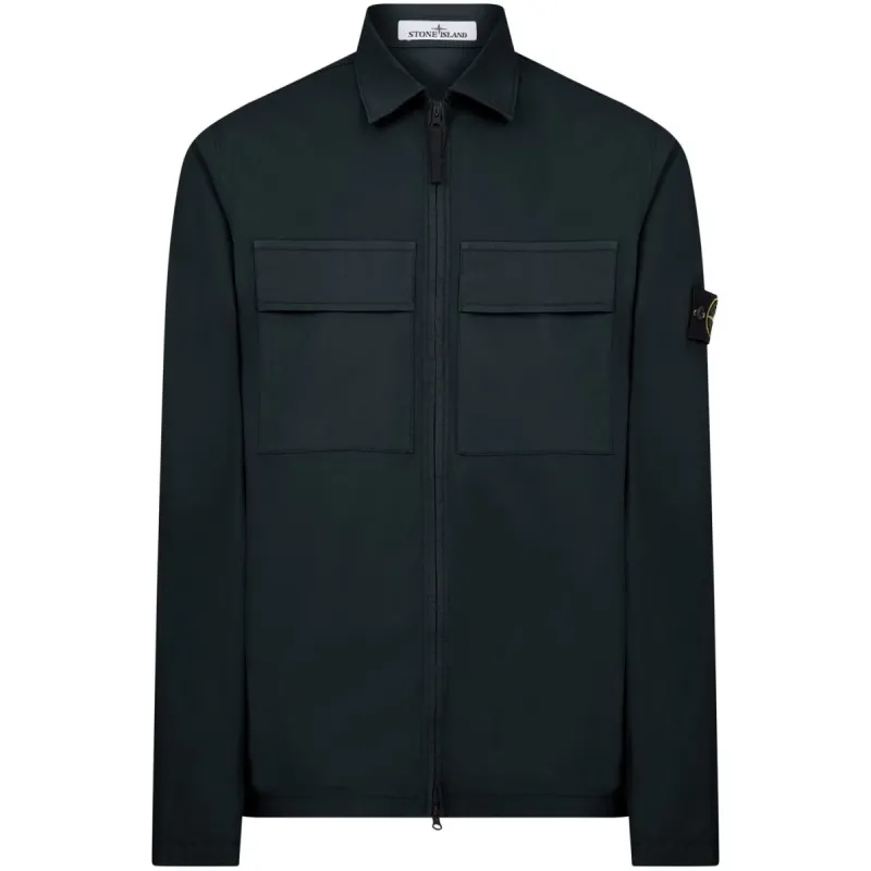 Stone Island Twill Overshirt Navy sold by Klay UK