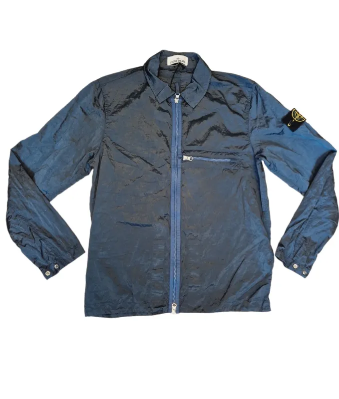 Stone Island Nylon Metal Overshirt Blue sold by Klay UK