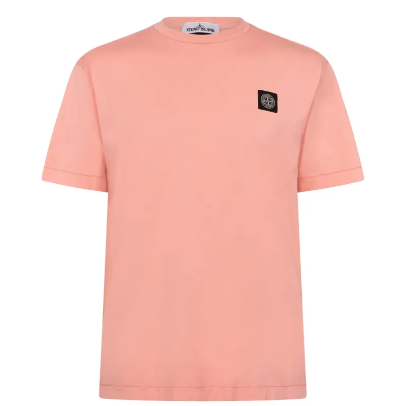 Stone Island Patch T Shirt Peach sold by Klay UK